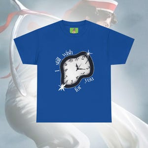 Ik wens je nog steeds | Elf Elf T-shirt | Grijs T-shirt met wishbone-print | Songtekst Extra grote merchandise | Verjaardagscadeau voor fan