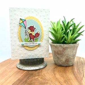 Little Fox And Kite Uplifting Cardmaking Kit, Kit di biglietti di amicizia carini, Kit di biglietti fai da te, Biglietti di incoraggiamento da realizzare, Biglietti fatti a mano