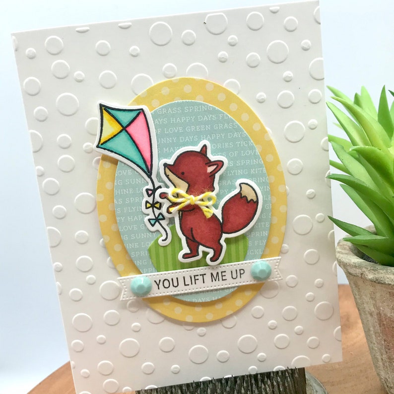 Little Fox And Kite Uplifting Cardmaking Kit, Cute Friendship Card Kit, DIY Cardmaking Kit, Encouragement Cards To Make, Handmade Cards image 2