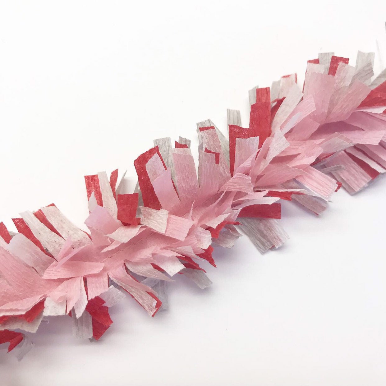 Valentine Handmade Crepe Paper Fringe Crepe Paper Festooning Etsy Canada