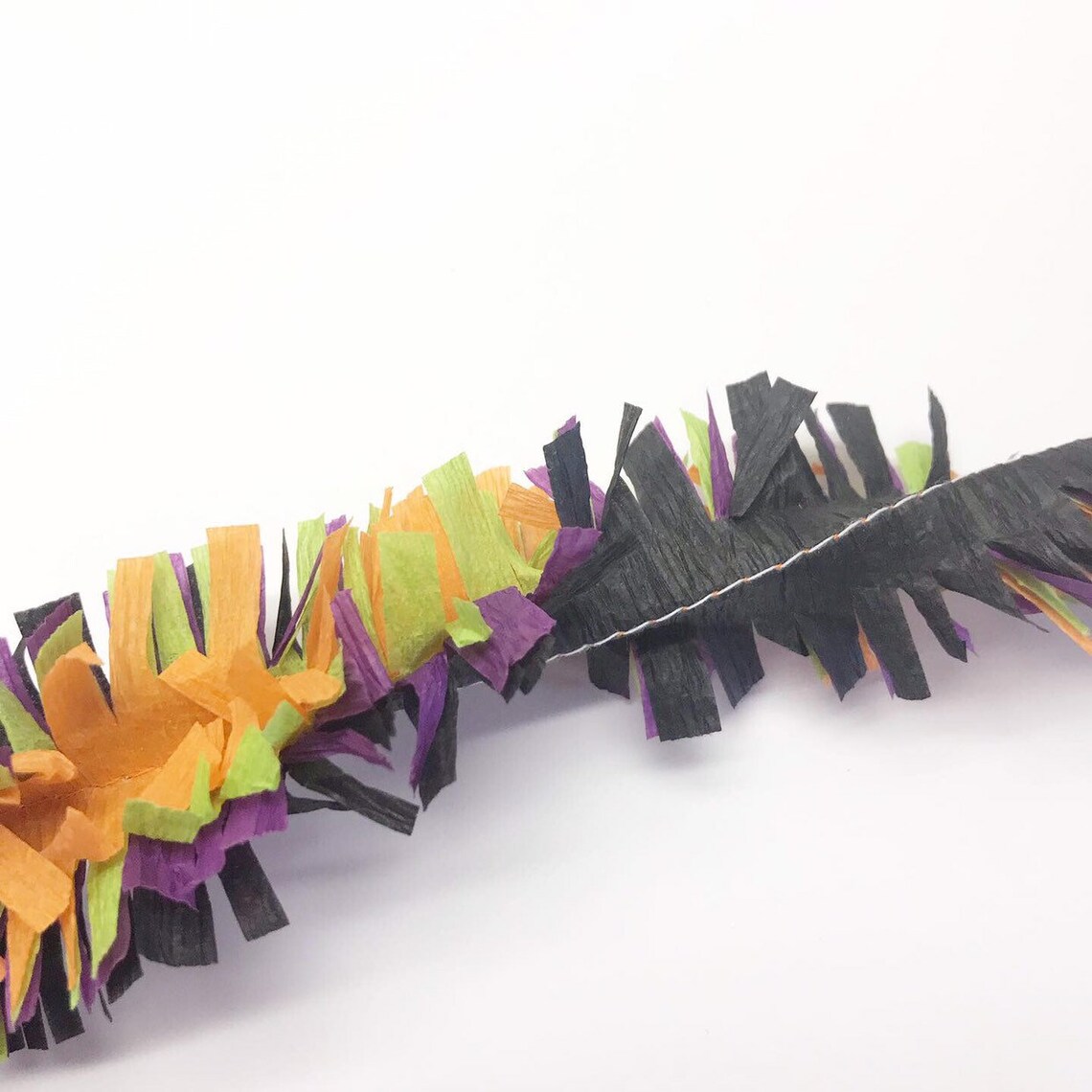 Halloween Handmade Crepe Paper Fringe Crepe Paper Festooning Etsy