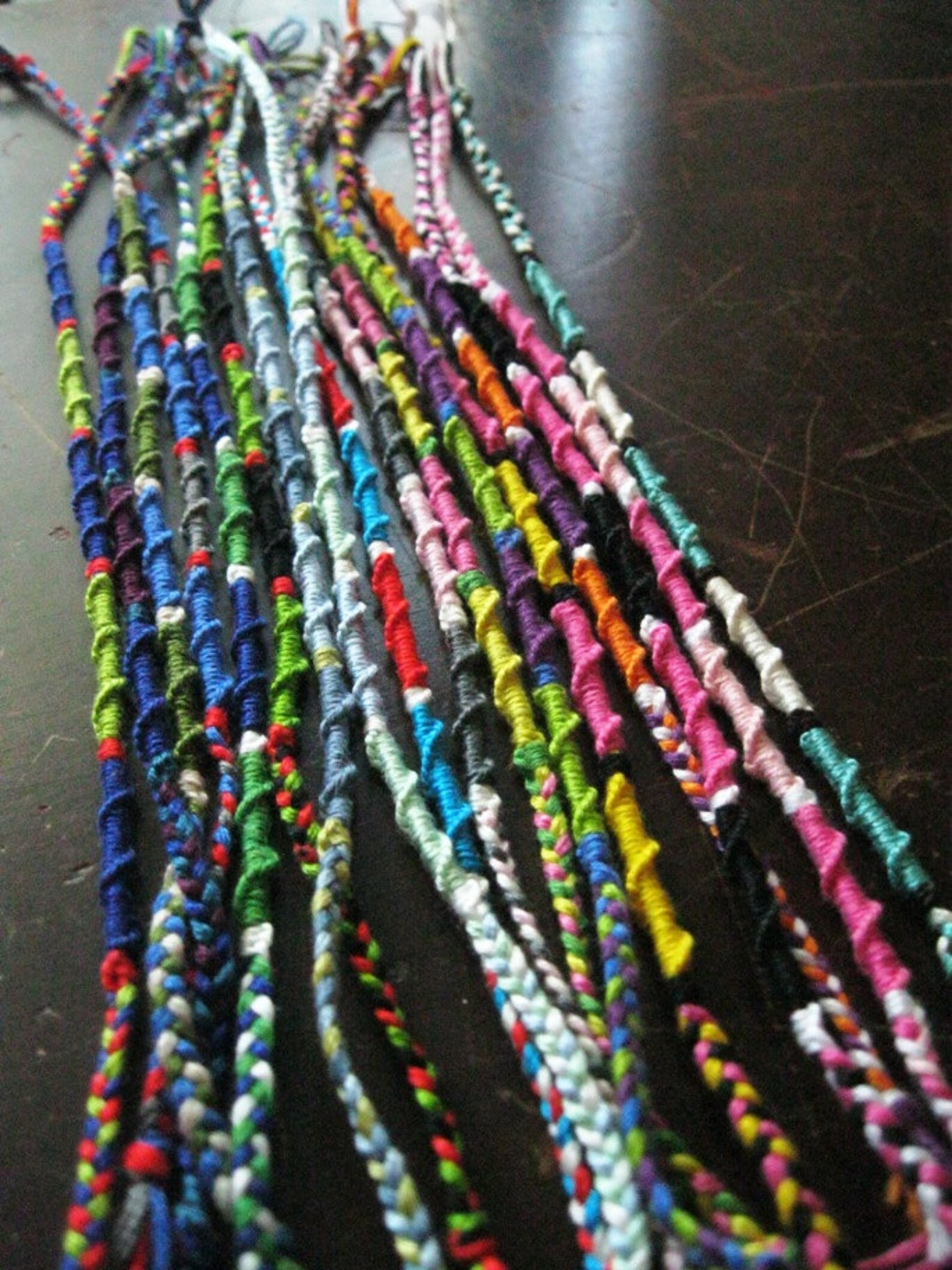 4 Embroidery Floss Friendship Bracelets Random Assortment Etsy