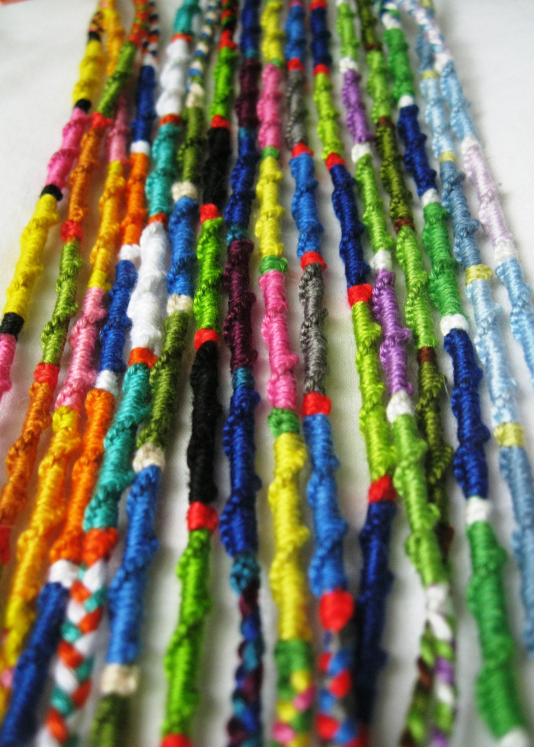 4 Embroidery Floss Friendship Bracelets Random Assortment Etsy