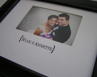 Ryan & Annette 8 x 10 Custom Word Picture Photo Mat Design C1