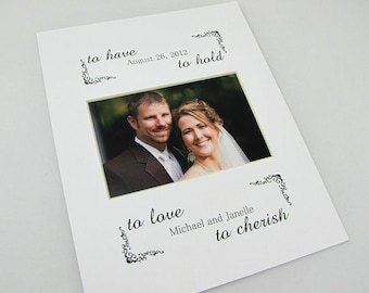 To Have and To Hold Custom 8 x 10 Photo Mat Design Cust 19