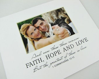 Faith Hope and Love 8 x 10 Designer Photo Mat Design M87