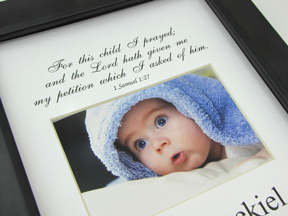 "For This Child I Have Prayed" Custom Wall Decal - Personalized Name Nursery Decor (Gold) - View #7
