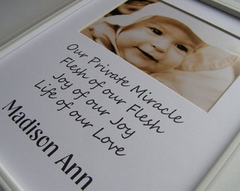 Our Private Miracle 8 x 10 Custom Picture Photo Mat Design Cust 5