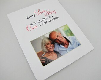 Every Love Story 8 x 10 Picture Frame Photo Mat Design M66