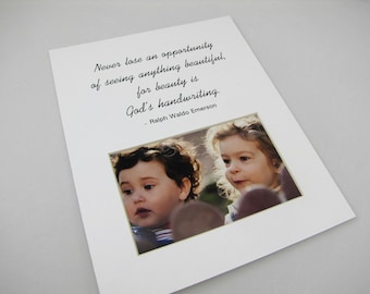 Never Lose An Opportunity  8 x 10 Picture Frame Photo Mat Design M69