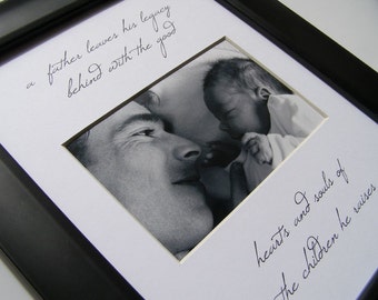 A Father Leaves His Legacy 8 x 10 Picture Photo Mat Design M11