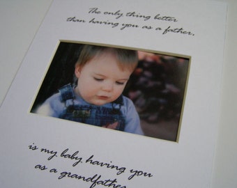 Having you as a Father Designer Unique Picture Photo Mat  Design M48