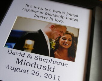 Two lives, two hearts 8 x 10 custom photo mat Design C6