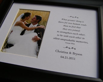 What Greater Thing Is There For Two Human Souls with Custom Lettering Photo Mat  Design Cust 4