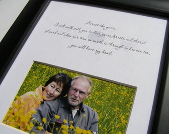 Across the Years I will walk with you..8 x 10  Photo Mat Design M26