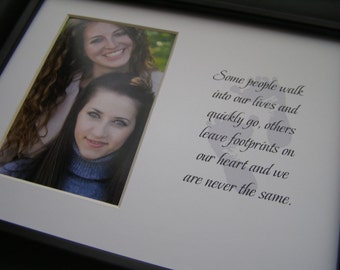 Some people walk into our lives and leave footprints 8 x 10 Word Picture Photo Mat Design M27