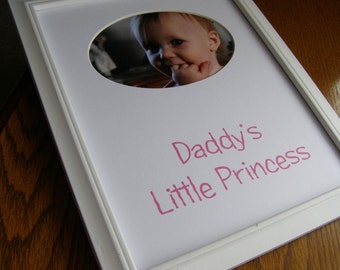 Daddy's Little Princess 8 x 10 Picture Photo Mat Design M9