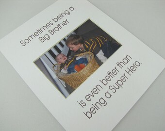 Sometimes being a Big Brother  8 x 10 Designer Photo Mat Design M85