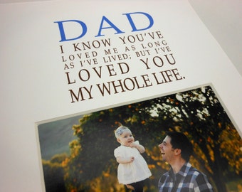 Dad I know you've loved me Photo Mat Design M120