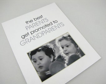 The Best Parents Get Promoted 8 x 10 Designer Photo Mat Design M80