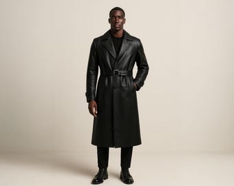 RESERVED for Afruz | Jean Paul Gaultier Leather Trench-coat dark