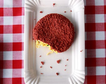 Handemaakte bamischijf wanddecoratie