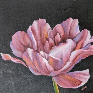 Pink Tulip Oils Canvas