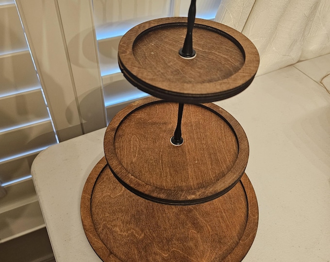 Round 3 Tier Tray, Round Shaped Cupcake Stand, Display