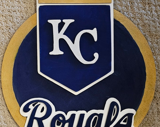 Kansas City Royals Decor, Royals Welcome Sign, KC Royals Door Hanger - 2 styles