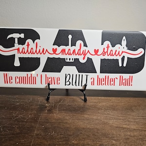 Letras personalizadas de retrato de metro para papá: regalo emotivo personalizable de 30 x 10 cm