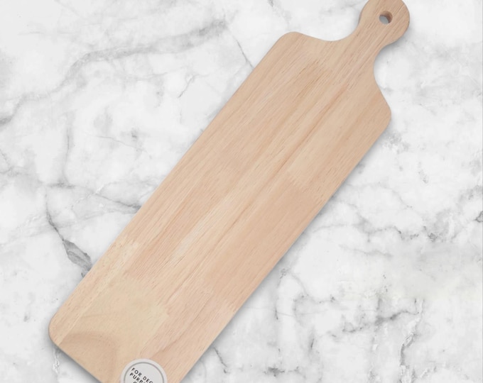 Personalized Decorative Charcuterie Board, Cheese board, Wood Serving Tray with Handle 16 x 4.45 inches
