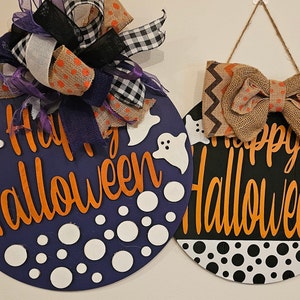 Halloween Door Hanger: Spooktacular Porch Welcome Sign