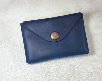 Personalized Card Holder, Leather  Card Case , Man&#39;s Leather Wallet, Custom Leather Wallet, Handmade Wallet, Father&#39;s Day Gift