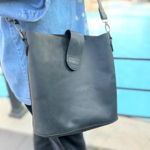 Personalized Leather Crossbody Bag: Handmade Cowhide Handbag, Custom Engraving