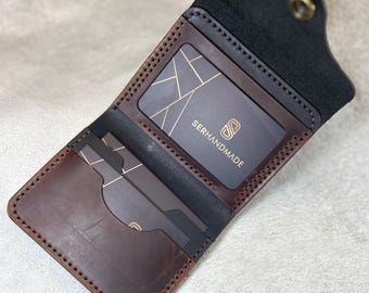 Personalized Leather Trifold Wallet, Engraved Leather Custom Wallet, Anniversary Gift, Mens Wallet, Boyfriend Gift, Father&#39;s Day Gift