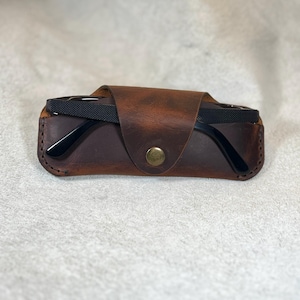 Personalized Leather Glasses Case, Custom Sunglass Case, Husband Gift, Engraving Eyeglass Case, Mother&#39;s Day Gift, Father&#39;s Day Gift