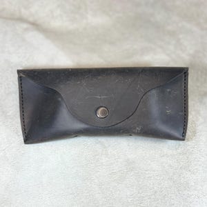 Personalized Leather Glasses Case, Custom Sunglass Case, Engraving Eyeglass Case, Glasses Holder, Glasses case, Father&#39;s Day Gift