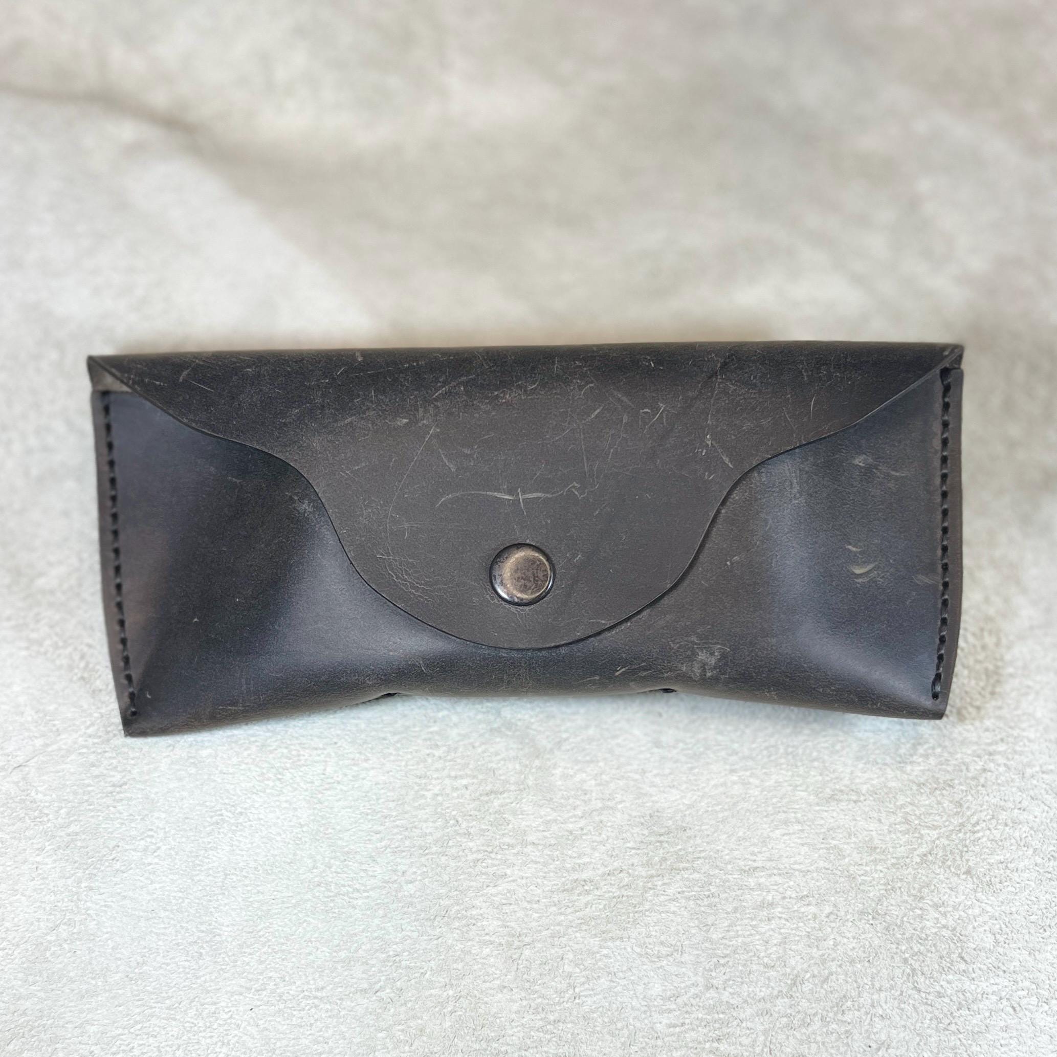 Personalized Leather Glasses Case, Custom Sunglass Case, Engraving Eyeglass Case, Glasses Holder, Glasses case, Father's Day Gift