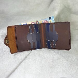 Carteira de couro personalizada, carteira de couro personalizada, presente de aniversário para ele, carteira masculina, presente para namorado, carteira dobrável, presente para o dia dos pais