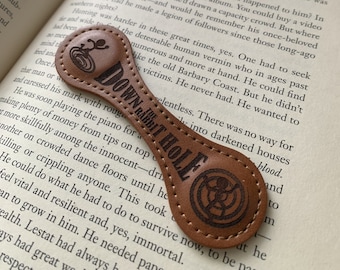Laser engraved Magnetic Bookmark "Down the Rabbit Hole"