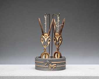Timeless Rabbit Earrings and Gift Display