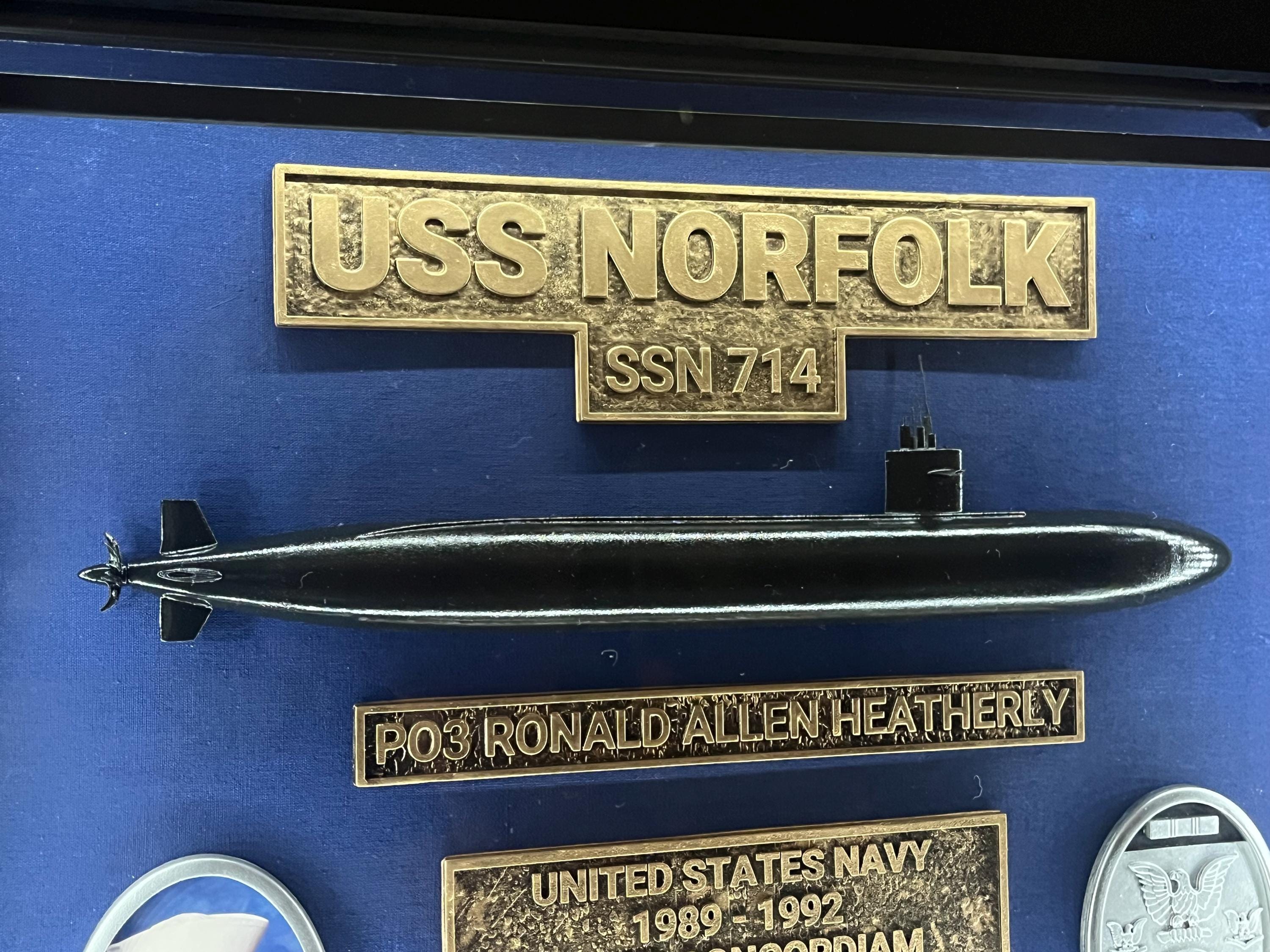 Custom Military Service Replica Light-up Shadow Box Gift - Honor