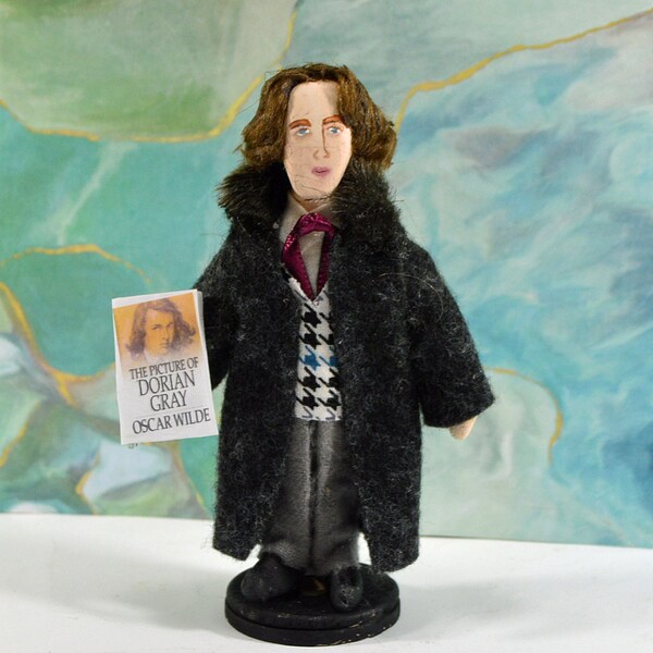 Oscar Wilde Figurine Collectible Literary Figure Mini Doll