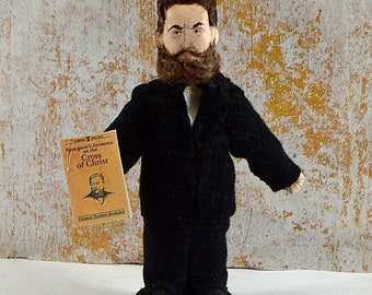 Charles Spurgeon Theology Writer Minister Religious Author Miniature Figurine Mini Doll