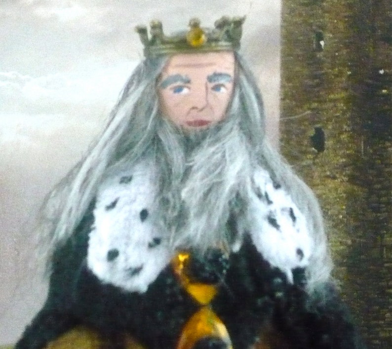 King Arthur Doll Miniature Medieval Art Collectible Etsy