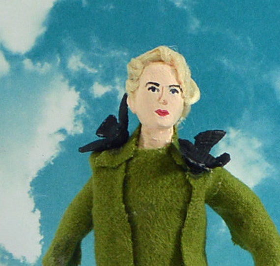 Tippi Hedren Doll Miniature Fan Art Alfred Hitchcock The Birds Etsy Mexico