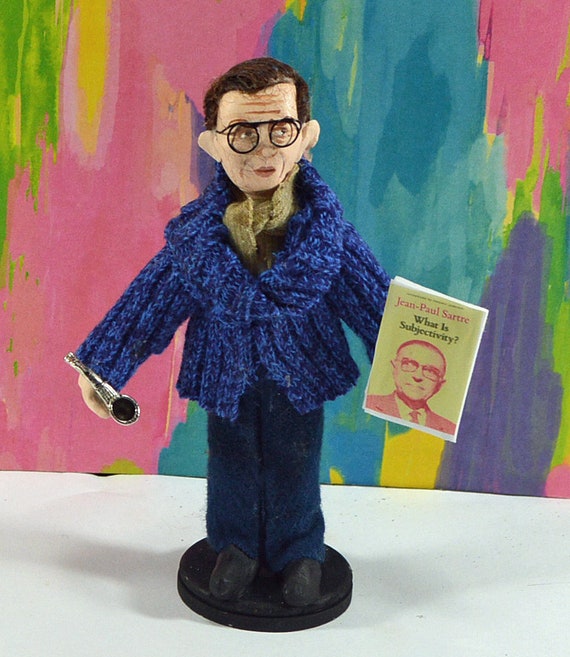 Jean Paul Sartre Filosofía Escritor Autores Franceses Arte | Etsy España