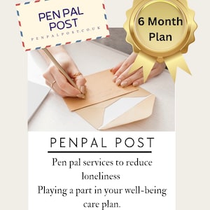 Plan de seis meses para cartas escritas a mano a un ser querido: regala un amigo por correspondencia