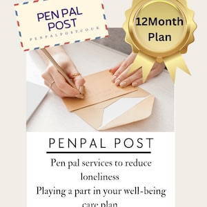 Plan de 12 meses para cartas escritas a mano a un ser querido: regale un amigo por correspondencia