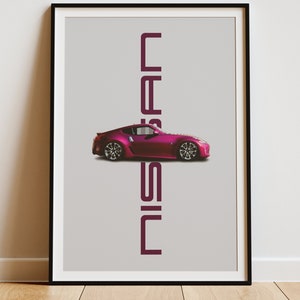 Nissan 370Z Poster - 370Z Prints - Nissan Posters - Car Prints - Car Wall Art - Car Poster - Boys Room Decor